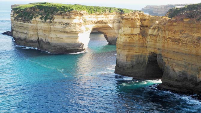 Loch Ard Gorge is accessed via the Great Ocean Road